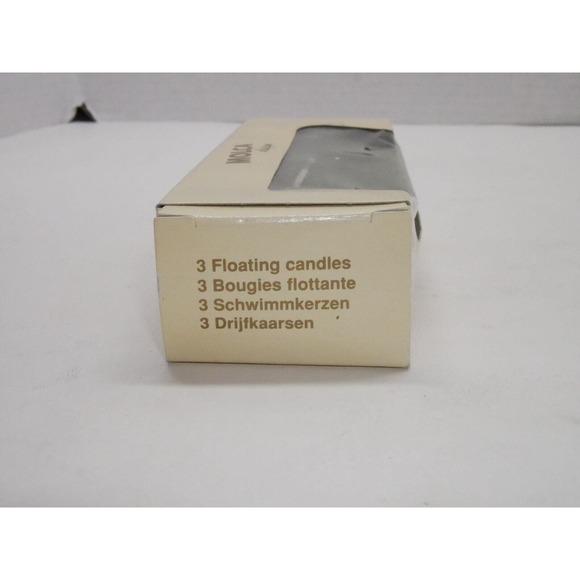 Molca Designs Green Unscented Round Floating Candle Made In Netherlands 3 Pack - Picture 5 of 6